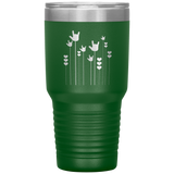 Sign Language Tumbler "ILY Sprout" Etched Steel ASL Tumbler 30oz