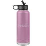 ASL Merchandise "Personalized" Etched ASL Water Bottle 32oz